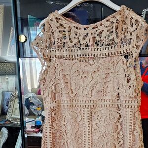 Marina Womens Bodycon Dress Stretch Cap Sleeve Lace Zip Party Cocktail 14